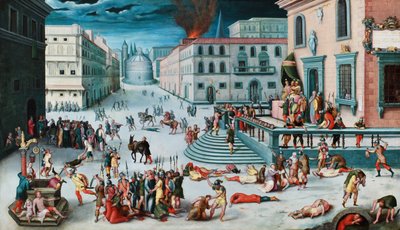 El filósofo Diógenes tirando su cuenco de Giovanni Paolo Pannini